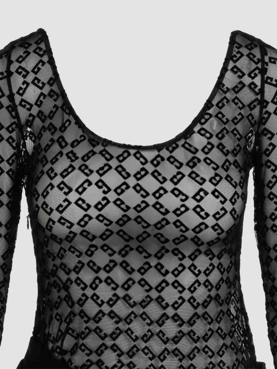  지방시 미디 스커트 BW229920GU001 Black - GIVENCHY