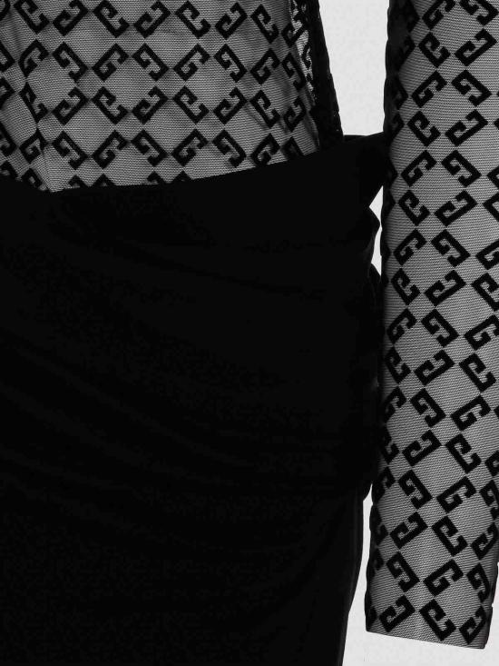  지방시 미디 스커트 BW229920GU001 Black - GIVENCHY