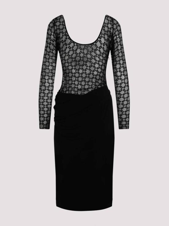  지방시 미디 스커트 BW229920GU001 Black - GIVENCHY