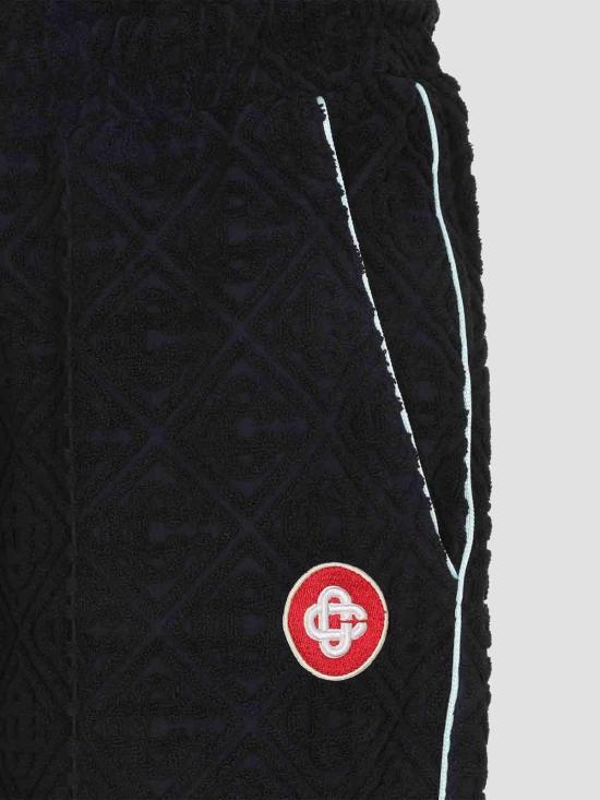  카사블랑카 트레이닝/조거 팬츠 MPF25JTR27001 Black - CASABLANCA