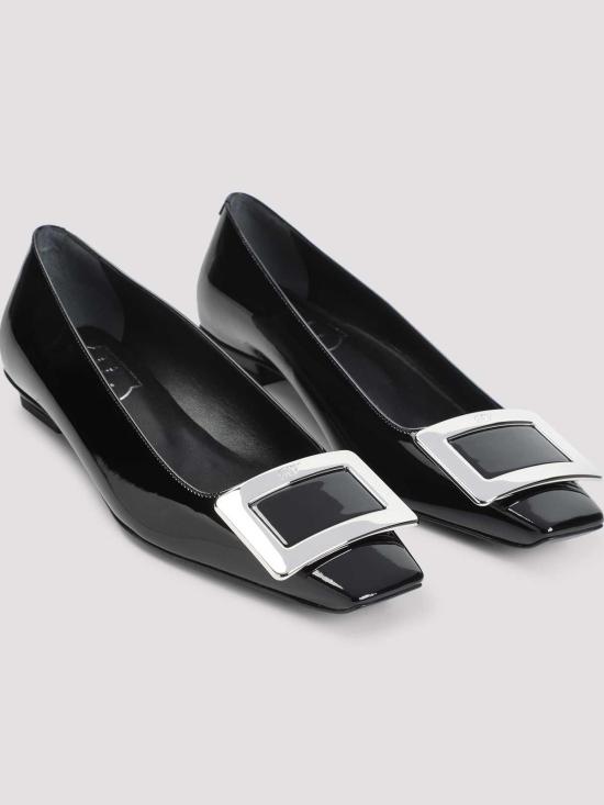 25FW 로저비비에 플랫 슈즈 RVW00700920D1PB999 Black - ROGER VIVIER