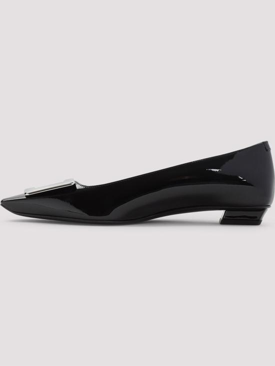 25FW 로저비비에 플랫 슈즈 RVW00700920D1PB999 Black - ROGER VIVIER