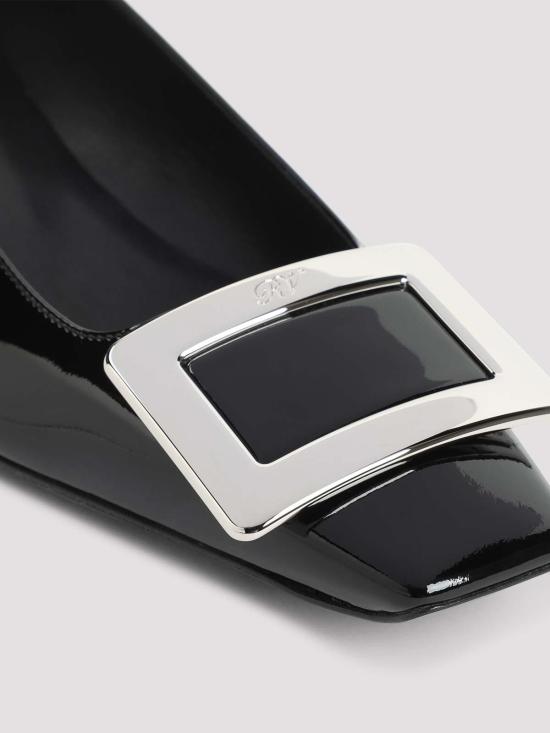 25FW 로저비비에 플랫 슈즈 RVW00700920D1PB999 Black - ROGER VIVIER