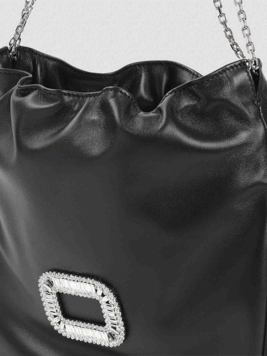 26FW 로저비비에 레더 필그림 미니백 RBWABDK0100YDRB999 Black - ROGER VIVIER