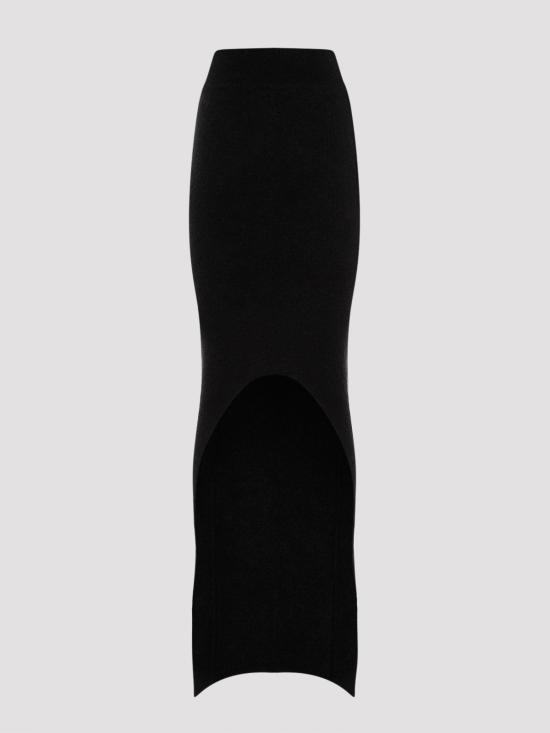  릭 오웬스 롱 스커트 RO02D3682KWPL09 Black - RICK OWENS