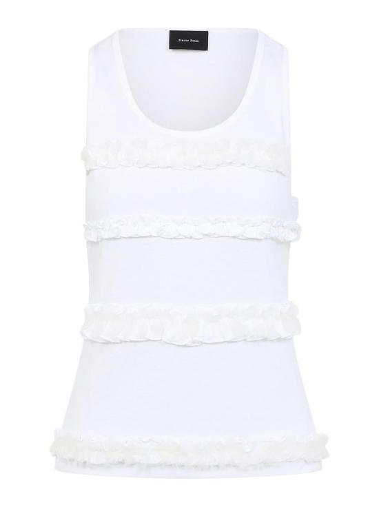  시몬로샤 민소매 티셔츠 53450553WHITE White