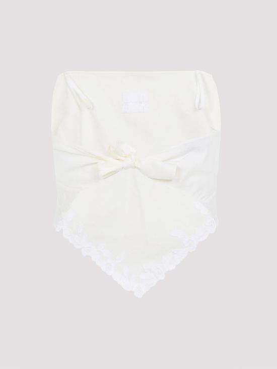  미우미우 민소매 티셔츠 MT2114SOOO17LVF0304 Cream - MIU MIU