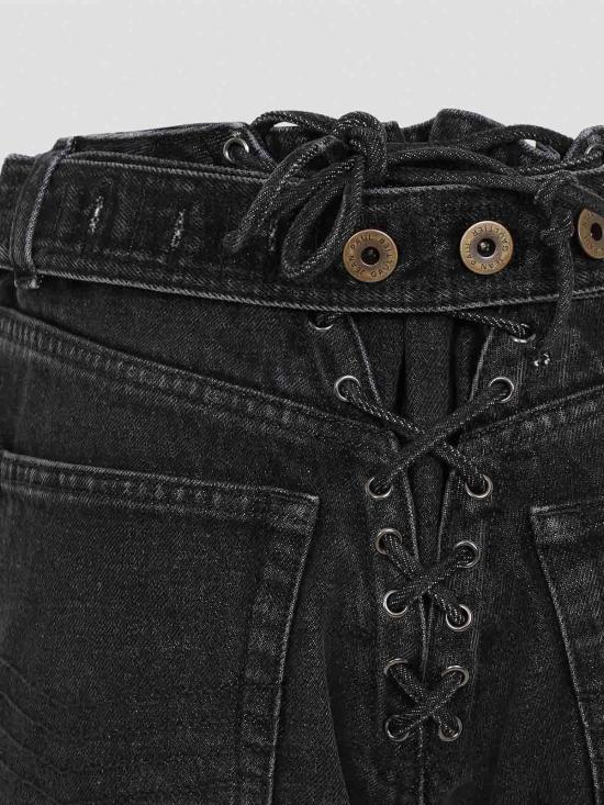  장 폴 고티에 스트레이트 팬츠 FJE148LPD01606 Black - JEAN PAUL GAULTIER