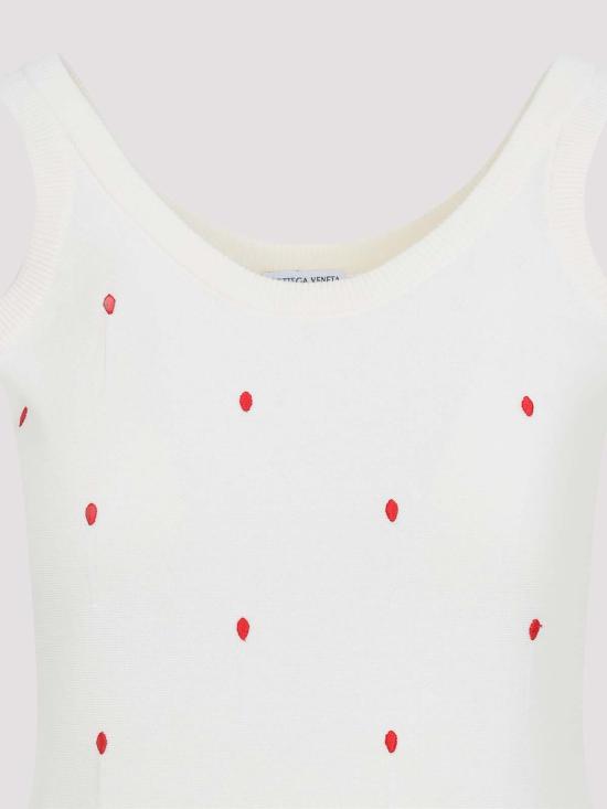 25SS 보테가베네타 민소매 티셔츠 824130V5BG09094 White - BOTTEGA VENETA