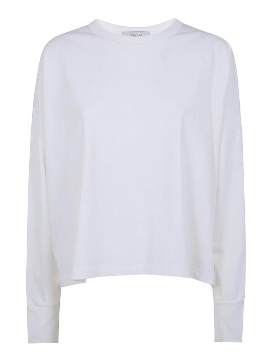 25FW 스튜디오 니콜슨 긴팔 티셔츠 LOOPSNW1618OPTIC White