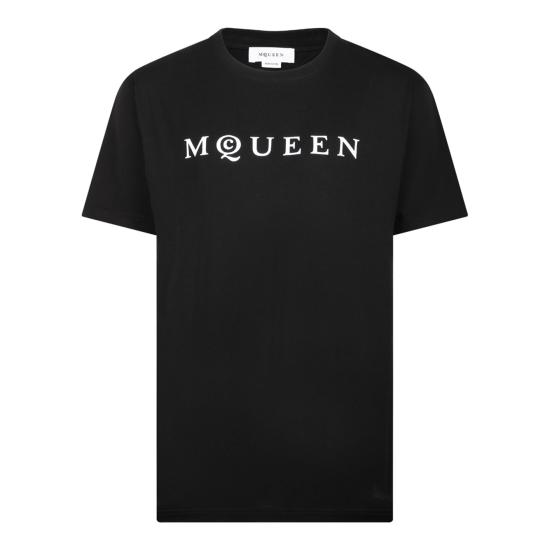 25FW 알렉산더 맥퀸 반팔 티셔츠 828420QTADD 0520 BLACK