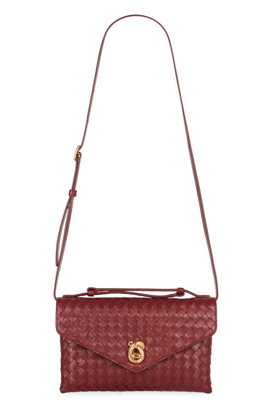 25FW 보테가베네타 노트 락 크로스바디백 817191V08Z02250 Burgundy - BOTTEGA VENETA
