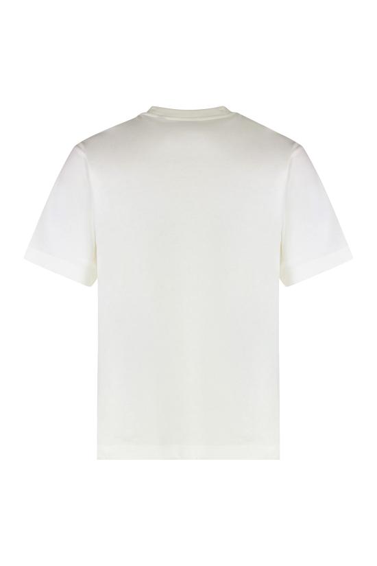 25FW 버버리 크로스 스티치 EKD 코튼 티셔츠 8110116151696B7078 White - BURBERRY