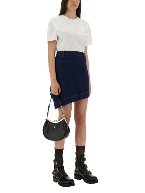 25FW 비비안웨스트우드 클래식 ORB 로고 티셔츠 3G010013 J001MA401 WHITE - VIVIENNE WESTWOOD