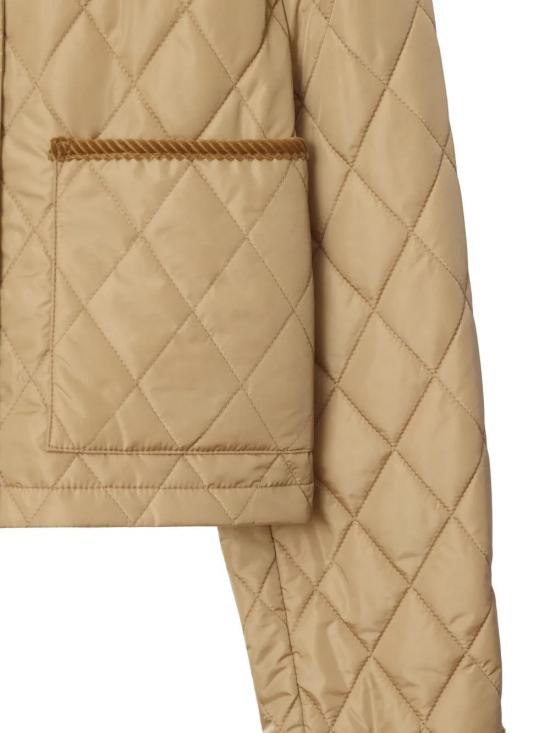 25FW 버버리 크롭 퀄티드 나일론 자켓 8107466166468C1544 Beige - BURBERRY