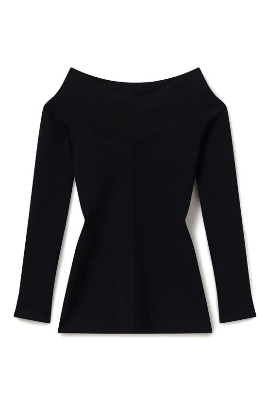 25FW 스텔라 맥카트니 긴팔 티셔츠 6K10683S25431000 Black