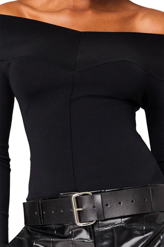 25FW 스텔라 맥카트니 긴팔 티셔츠 6K10683S25431000 Black - STELLA MCCARTNEY