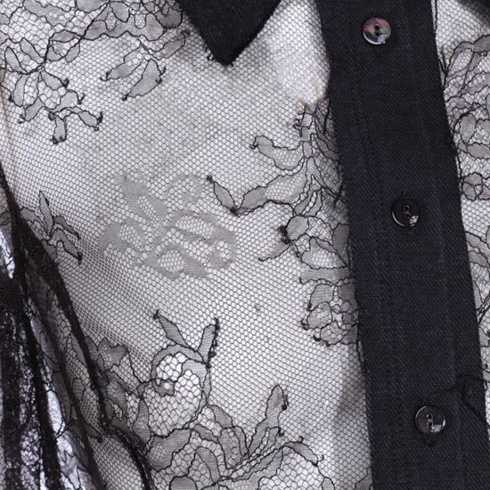 25FW 블루마린 셔츠 A522C391AN0990 Black - BLUMARINE