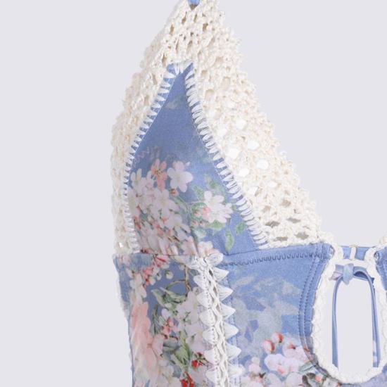 25FW 짐머만 비키니 수영복 4140WSS255TEBLBOFL TEA BLUE BOTANICAL FLORAL - ZIMMERMANN