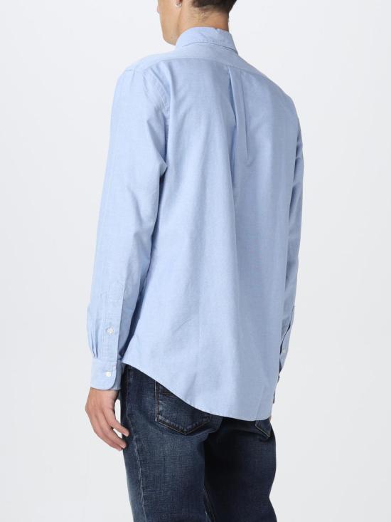 25FW 폴로 랄프로렌 컬러 포니 자수 커스텀 핏 버튼 다운 셔츠  710792041 002 Blue - POLO RALPH LAUREN