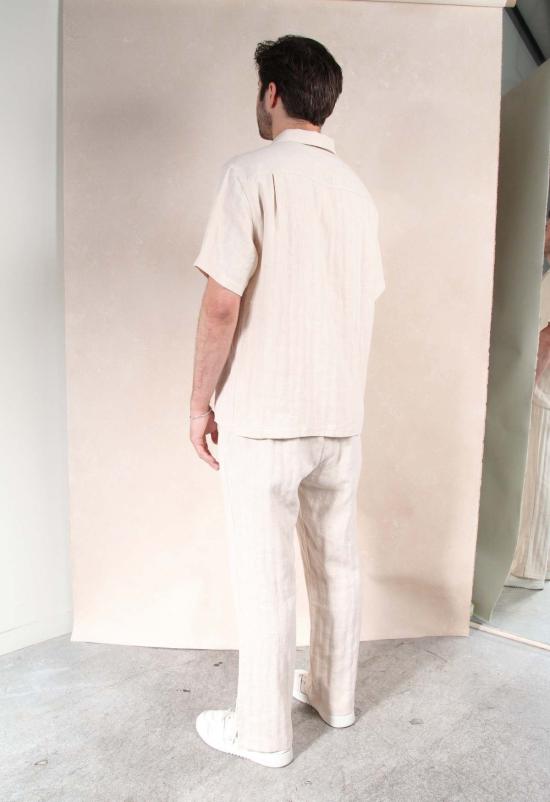  더 엔케이씨 스토어 스트레이트 팬츠 Nkc 스토어 마크 리넨 세트 - The NKC Store