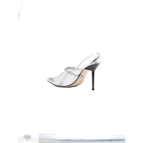 25FW 알렉산더 맥퀸 힐/펌프스 838457 WIAEU 1679 SILVER - ALEXANDER MCQUEEN