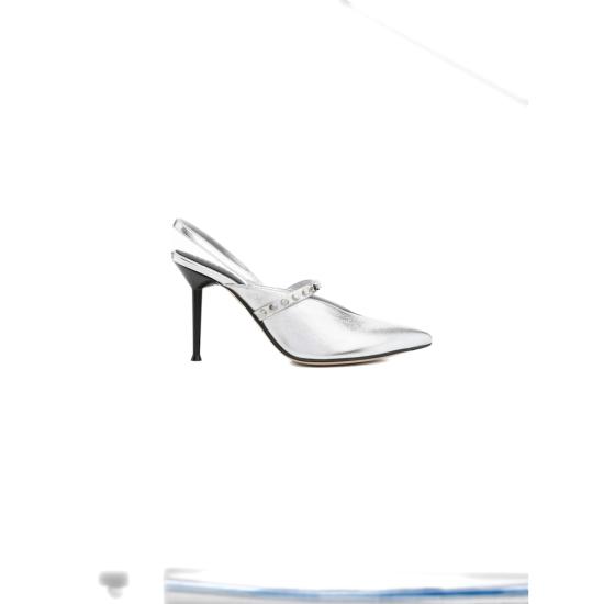 25FW 알렉산더 맥퀸 힐/펌프스 838457 WIAEU 1679 SILVER