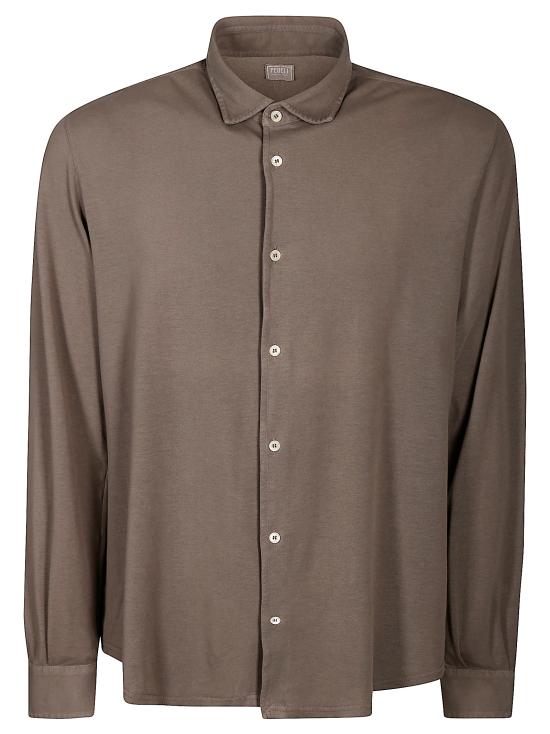 25SS 페델리 폴로 티셔츠 8UEF0131 43 BROWN