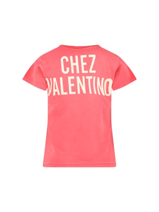 25FW 발렌티노 가라바니 반팔 티셔츠 7B3MG24Y9GL BNA Pink - VALENTINO GARAVANI