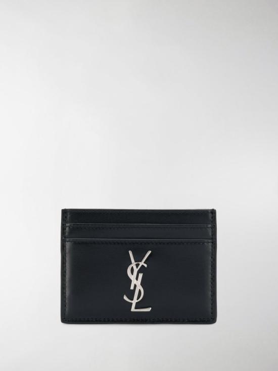 24FW 생로랑 모노그램 카드지갑 485631 0SX0E1000 Black - SAINT LAURENT