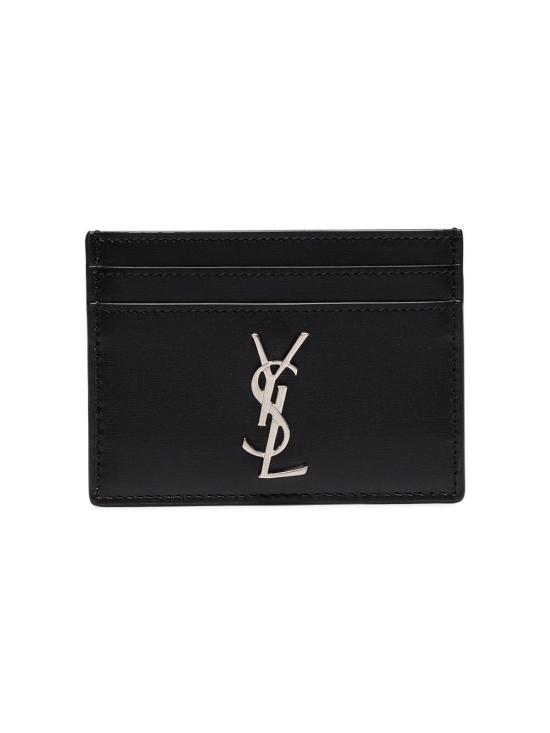 24FW 생로랑 모노그램 카드지갑 485631 0SX0E1000 Black - SAINT LAURENT