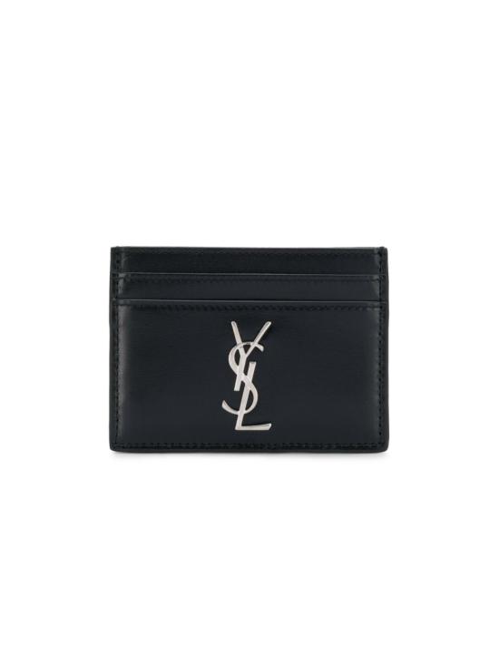 24FW 생로랑 모노그램 카드지갑 485631 0SX0E1000 Black - SAINT LAURENT
