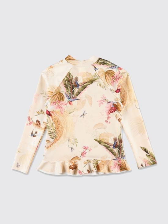 25FW [키즈] 짐머만 탑 5906WSS251 CRMPLMFLO Cream - ZIMMERMANN