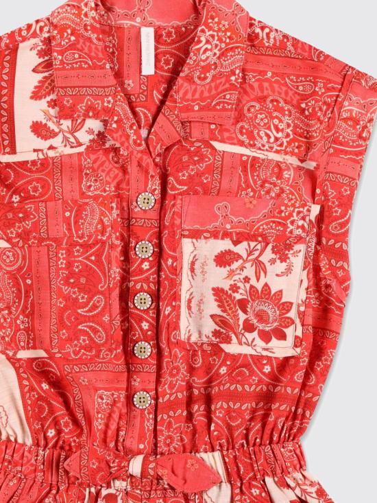 25FW [키즈] 짐머만 트레이닝 웨어 1367YSS252 REBA Red - ZIMMERMANN