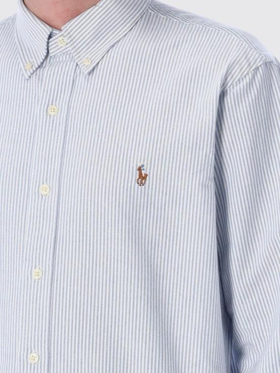 25FW 폴로 랄프로렌 컬러 포니 자수 커스텀 핏 버튼 다운 셔츠  710792041 004 White - POLO RALPH LAUREN