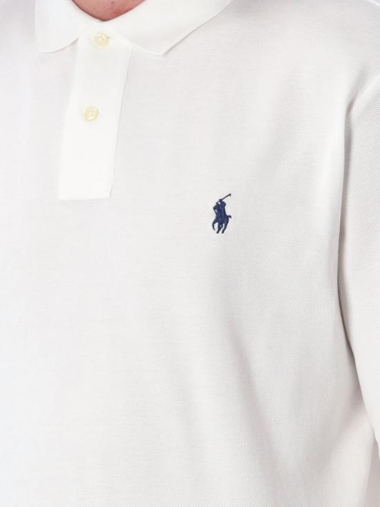 25FW 폴로 랄프로렌 클래식 핏 코튼 폴로 셔츠  710680790 001 White - POLO RALPH LAUREN