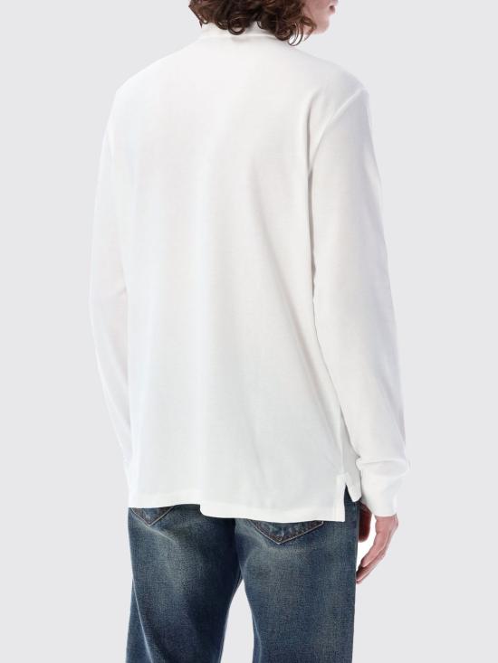 25FW 폴로 랄프로렌 클래식 핏 코튼 폴로 셔츠  710680790 001 White - POLO RALPH LAUREN