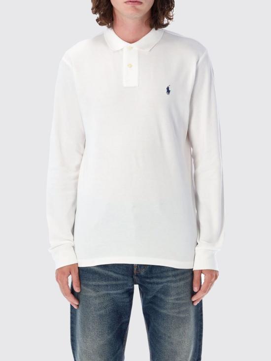 25FW 폴로 랄프로렌 클래식 핏 코튼 폴로 셔츠  710680790 001 White