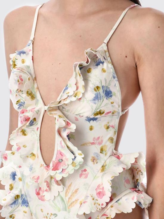25FW 짐머만 원피스 수영복 4620WSS252 CRMBQFLO Yellow Cream - ZIMMERMANN