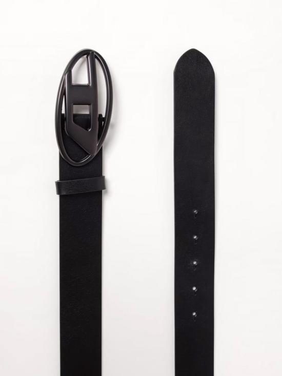 25FW 디젤 B-1DR 레더 벨트 D 버클 X08516P8139 T8013 Black - DIESEL