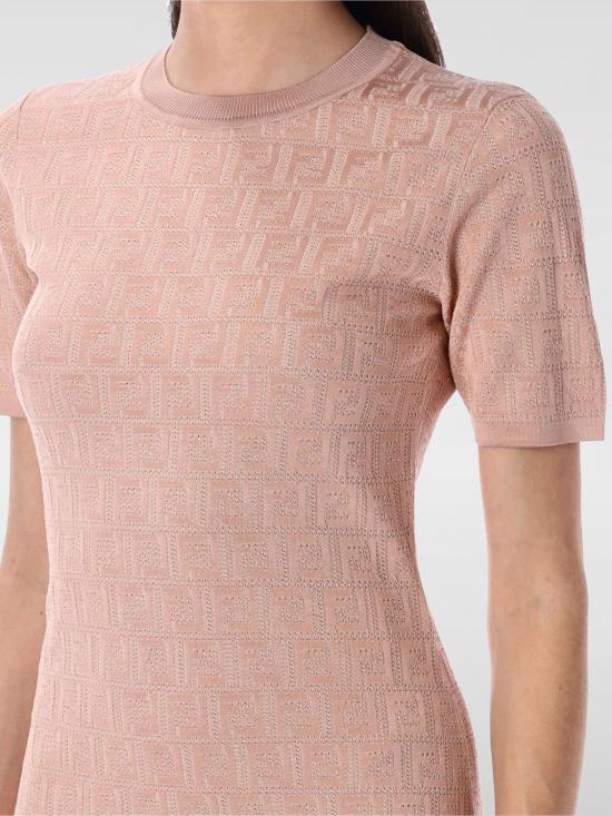 25FW 펜디 롱 원피스 FZDD61AUZR F1SAU Pink - FENDI