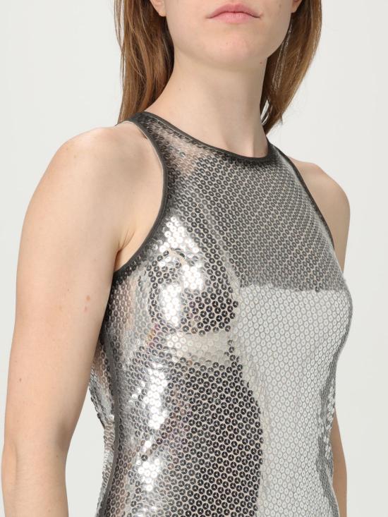 25SS 디 아티코 롱 원피스 250WCA389E103 002 Silver - THE ATTICO