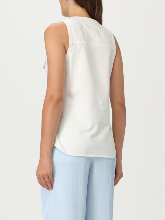 25SS 보테가베네타 민소매 티셔츠 812123V4XI0 9071 White - BOTTEGA VENETA