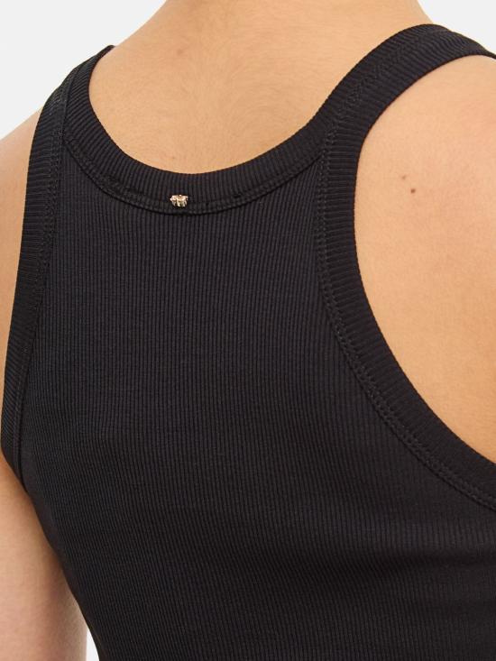 25FW 스포트막스 민소매 티셔츠 2512941012600 002 Black - SPORTMAX