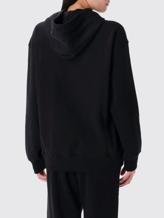 25FW 디젤 F 벅스트 후드 Od 메탈 이펙트 오발 D 로고 후드 A194480BMBJ 9XX Black - DIESEL