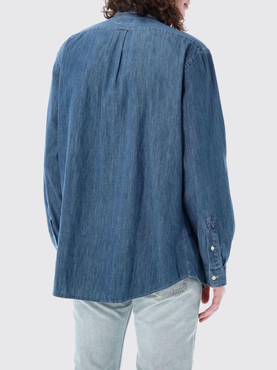 25FW 폴로 랄프로렌  포니로고 자수 데님 셔츠  710792043 001 Blue - POLO RALPH LAUREN