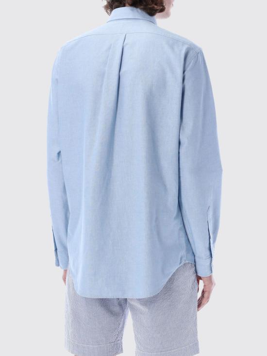 25FW 폴로 랄프로렌 컬러 포니 자수 커스텀 핏 버튼 다운 셔츠  710792041 002 Blue - POLO RALPH LAUREN