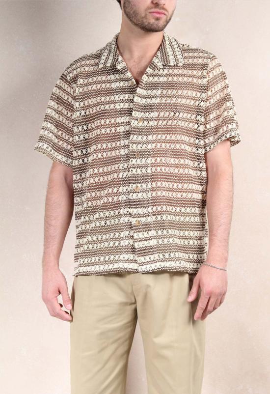  더 엔케이씨 스토어 반팔 셔츠 Nkc 스토어 엘리아스 버튼업