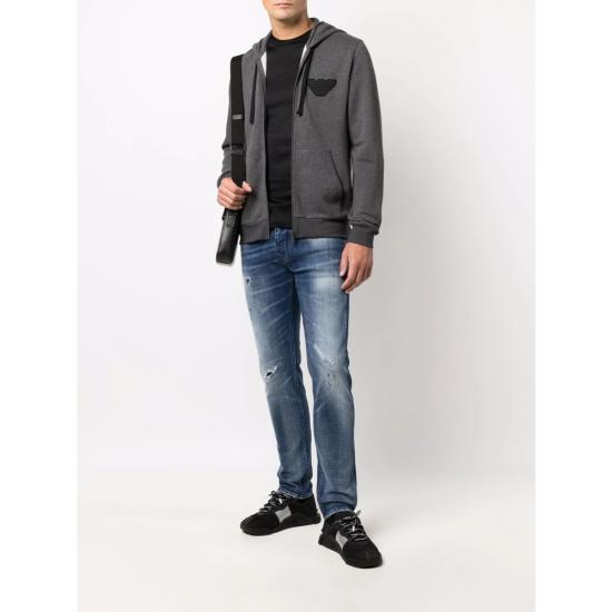 25FW 엠포리오 아르마니 탑 1JUVZ 8N1TD8 0999 BLACK - EMPORIO ARMANI