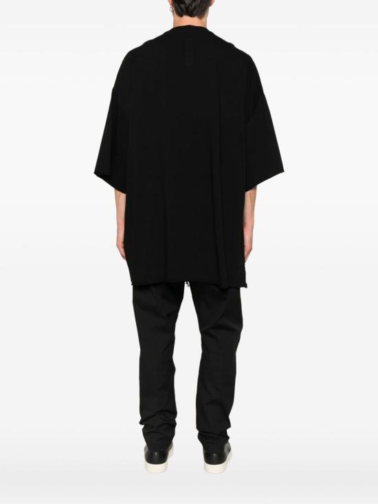 25FW 릭 오웬스 반팔 티셔츠 RU02E1283 JAES2 09 Black - RICK OWENS